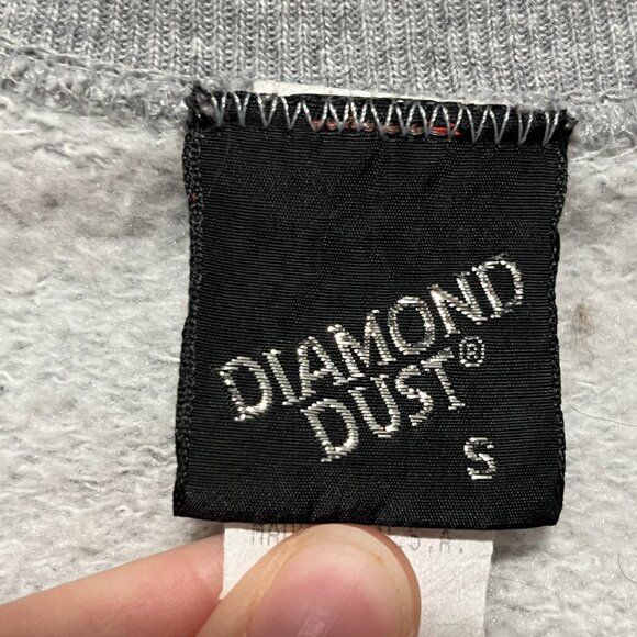 Diamond Dust Womens VTG 90s Cutoff Sweatshirt S Gray Native American Oversized - Picture 7 of 9